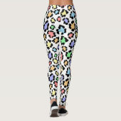 Kleurrijke Buttery Glad Bold en Mooie Luipaard Leggings (Achterkant)
