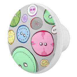 Kleurrijke Buttonnen Keramische Knop