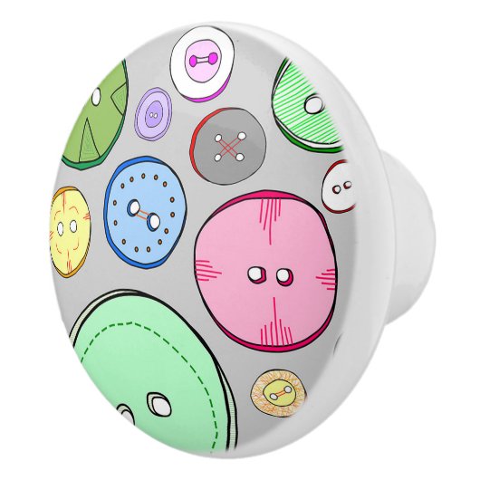 Kleurrijke Buttonnen Keramische Knop (Rechts)