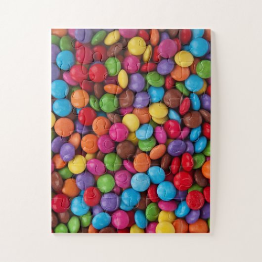 kleurrijke Buttonnen van zoet chocolade-Snoep Legpuzzel (Verticaal)