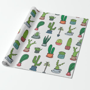 Kleurrijke Cacti Collectie Cadeaupapier