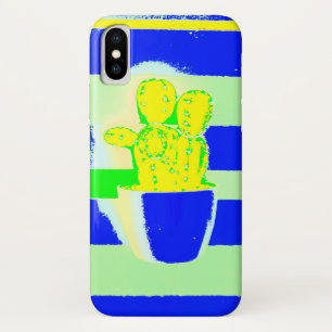 Kleurrijke cactus iPhone x hoesje