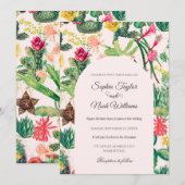 Kleurrijke  Cactus Collectie Kaart (Voorkant / Achterkant)