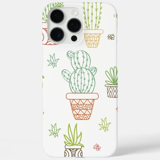 Kleurrijke Cactus Indoor Pot Planten Case-Mate iPhone Case (Achterkant)