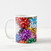 Kleurrijke cadeaubogen cadeau bogen koffiemok (Links)