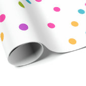 Kleurrijke cadeaubonloop voor confetti cadeaupapier (Rol Hoek)