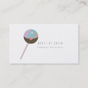 Kleurrijke Cake Pop Cookie Bakkerij Cake Decorateu Visitekaartje