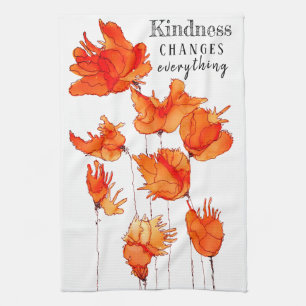 Kleurrijke California Poppies Keukendoek Theedoek