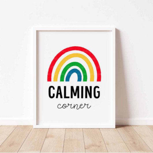 Kleurrijke Calming Corner Poster