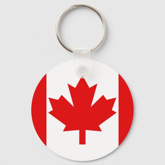 Kleurrijke Canadese vlag Sleutelhanger (Voorkant)