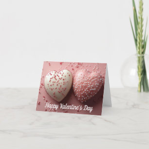 Kleurrijke Candy Hearts Valentijns Groet Feestdagen Kaart
