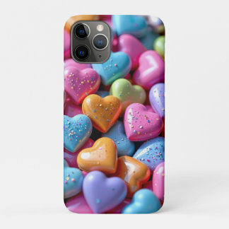 Kleurrijke Candy Love Hearts iPhone 11 Pro Hoesje