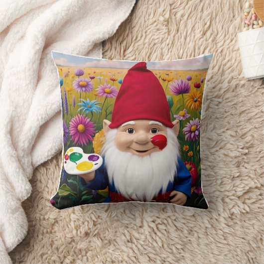 Kleurrijke Canvas Gnome: Moederdag Art Kussen (Deken)