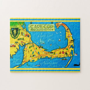 Kleurrijke Cape Cod 11x14 Legpuzzel