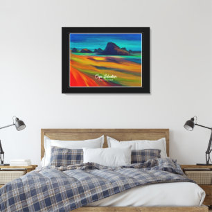 Kleurrijke Cape Sebastian Oregon Coast Art Canvas Afdruk