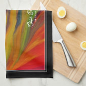 Kleurrijke Cape Sebastian Oregon Coast Art Theedoek (Quarter Fold)