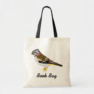 Kleurrijke cartoon, geel en bruine maag tote bag