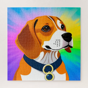 Kleurrijke Cartoon Honden Illustratie Legpuzzel