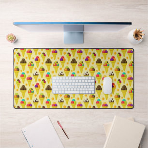 Kleurrijke Cartoon Ice Cream Cones Bureaumat