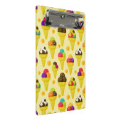 Kleurrijke Cartoon Ice Cream Cones Mini Klembord (Schuin)