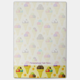 Kleurrijke Cartoon Ice Cream Cones Post-it® Notes
