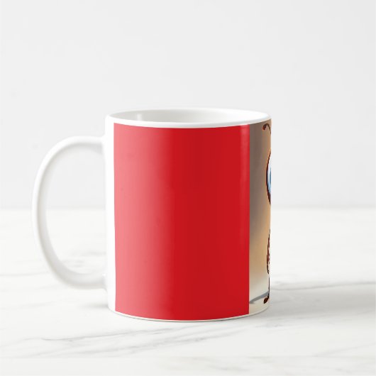 Kleurrijke Cartoon Print Mok – Leuk en Whimsy voor (Links)