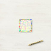 Kleurrijke Cartoon Puppy Paw Prints Post-it® Notes (Op bureau)