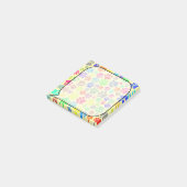Kleurrijke Cartoon Puppy Paw Prints Post-it® Notes (Schuin)