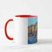 Kleurrijke Cassis 11 oz Ringer Mok (Links)