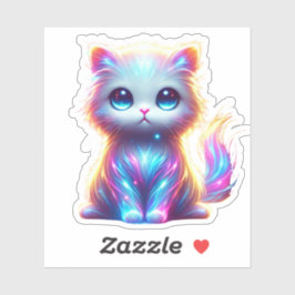 Kleurrijke Cat Delight Sticker
