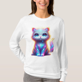 Kleurrijke Cat Delight T-shirt