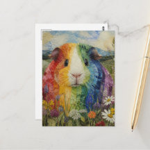 Kleurrijke Cavia in de Weide