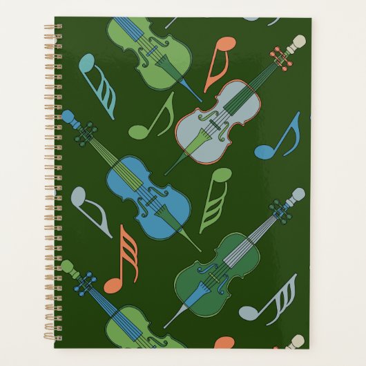 Kleurrijke Cellos Planner (Voorkant)