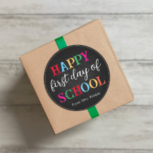 Kleurrijke Chalkboard School Sticker