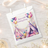 Kleurrijke Charming Teepee Verjaardag Sleepover Pa Bedankzakje (Geknipt)