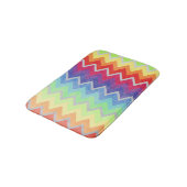Kleurrijke Chevron Cute Rainbow-kleuren Textuur Badmat (Gekanteld)