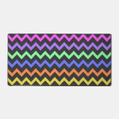 Kleurrijke Chevron Levendige Koele retro Leuk Patr Bureaumat (Voorkant)