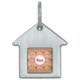 Kleurrijke Chinese lampions Huisdieren Naamplaatje