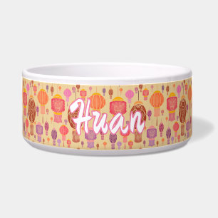 Kleurrijke Chinese lampions Voerbakje