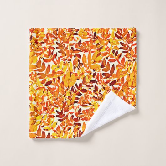 Kleurrijke chique chroom canopy stijlvol gebladert bad handdoek (Wasdoekje)