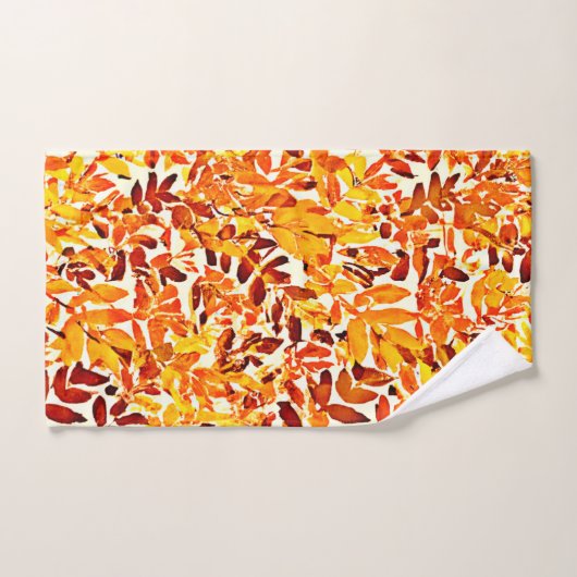 Kleurrijke chique chroom canopy stijlvol gebladert bad handdoek (Handdoek)