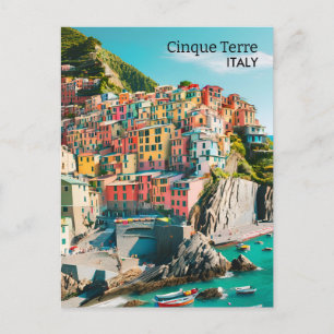 Kleurrijke Cinque Terre, Italië - foto Briefkaart