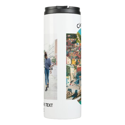 Kleurrijke Cinque Terre, Italië - foto Thermosbeker (Achterkant)