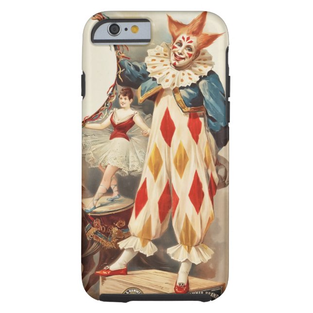 Kleurrijke  Circus Clown Case-Mate iPhone Hoesje (Achterkant)
