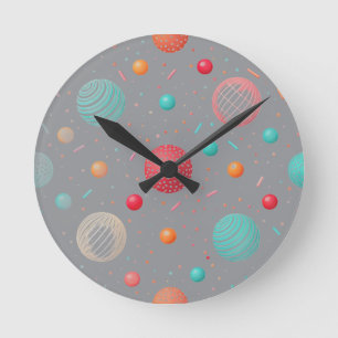"Kleurrijke Cirkel Moderne Wandklok Ronde Klok