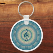 Kleurrijke cirkel van vijf sleutelhanger (Voorkant)