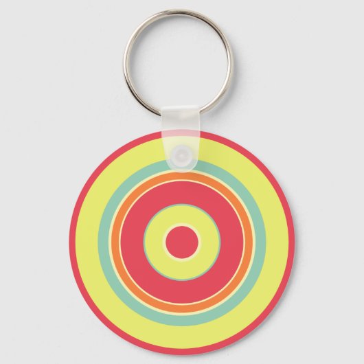 Kleurrijke cirkels 01 sleutelhanger (Voorkant)