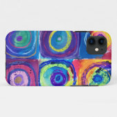 kleurrijke cirkels afgesneden Case-Mate iPhone case (Achterkant (horizontaal))