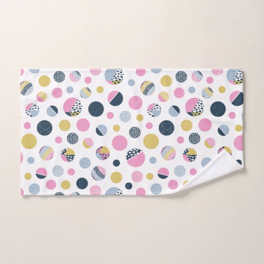 Kleurrijke cirkels bad handdoek (Handdoek)
