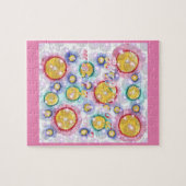 Kleurrijke cirkels en bubbels, wil je met me trouw legpuzzel (Horizontaal)